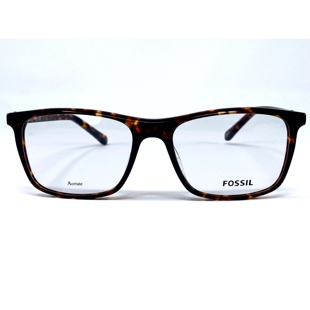 New FOSSIL Havana Pillow Acetate FOS7076 Womens Eyeglasses 53-17-140
